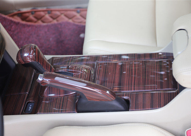 Gear Shift Knob Head Cover Trim for Honda Accord Crosstour 2008-2013 Wood Grain