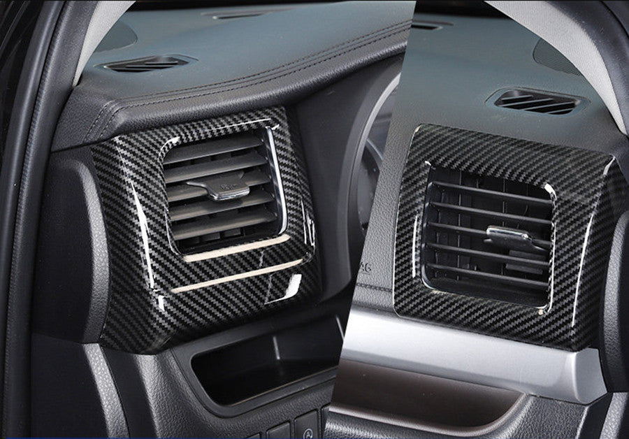 for Toyota Highlander 2017-2019 Carbon Fiber Dashboard Side Air Vent Cover Trim