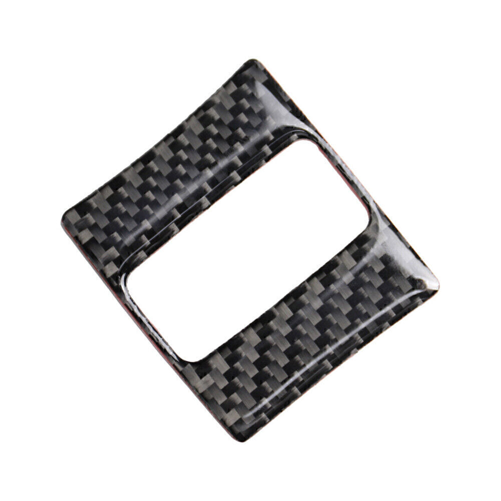 Carbon Fiber Interior Warning Lamp Button Trim Cover Fit for Mazda 3 Axela 2013-2018
