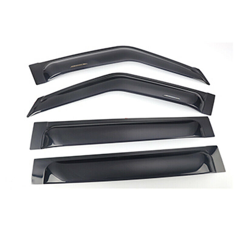 Black Window Visor Vent Shades Sun Rain Guard 4p for Infiniti QX56 QX80 2010-21