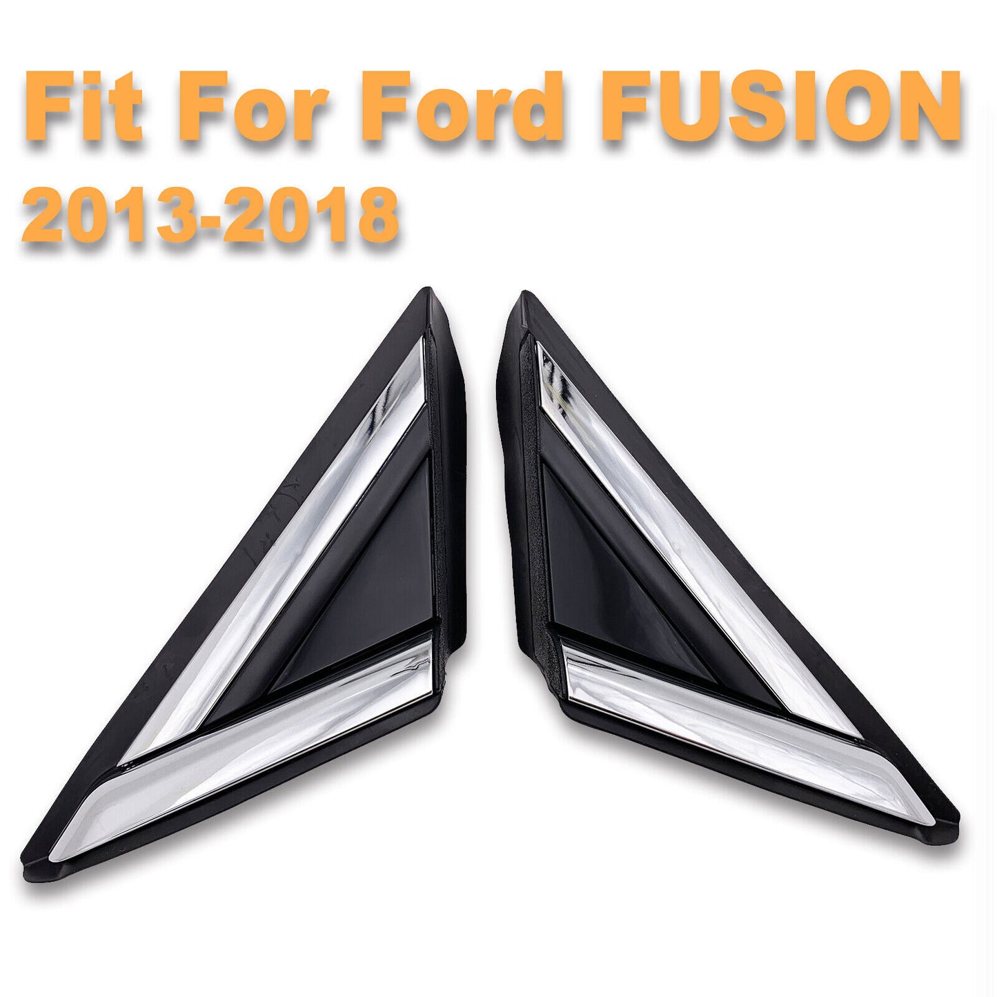 Front Door Window Mirror Molding Corner Covers Trim for ford Fusion 2013-2018