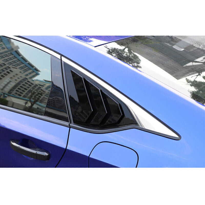 for Honda Accord 18-2022 Gloss Black Side Vent Window Scoop Louver Cover Trim 2P