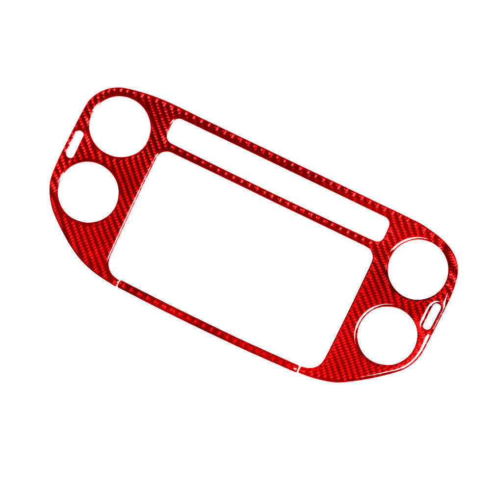 3X Red Carbon Fiber Center Console Panel Cover Trim For Matrix 2009-14 v