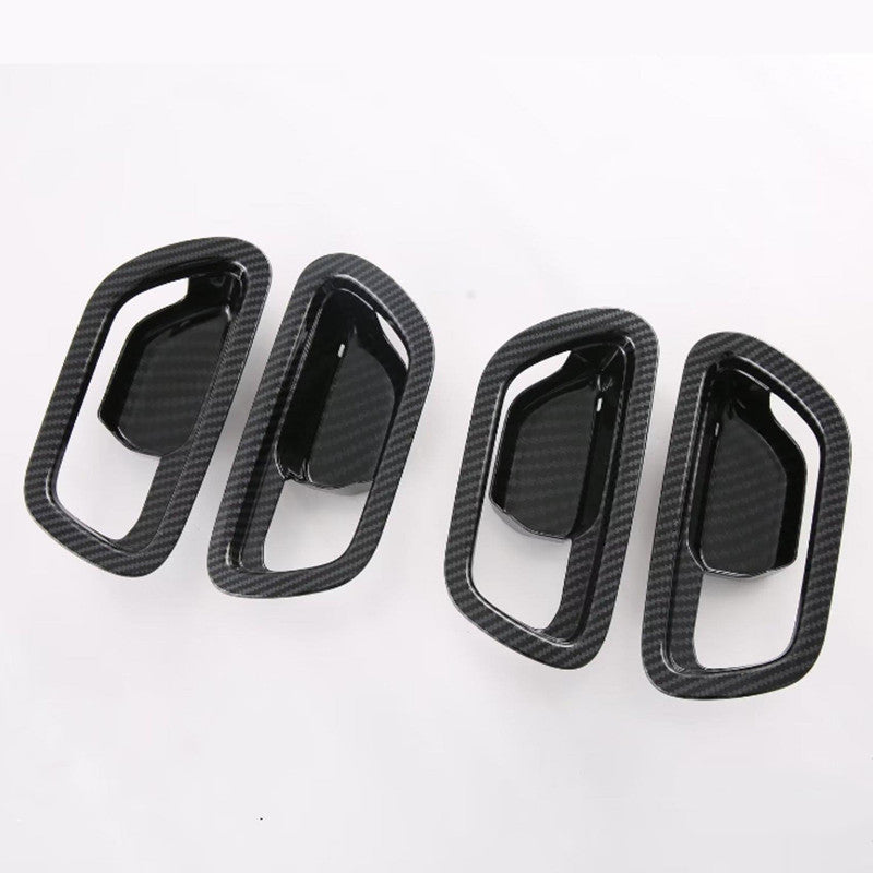 Red Carbon Fiber Automatic Gear Console Cover Trim for Chrysler 200 2011-2014 v
