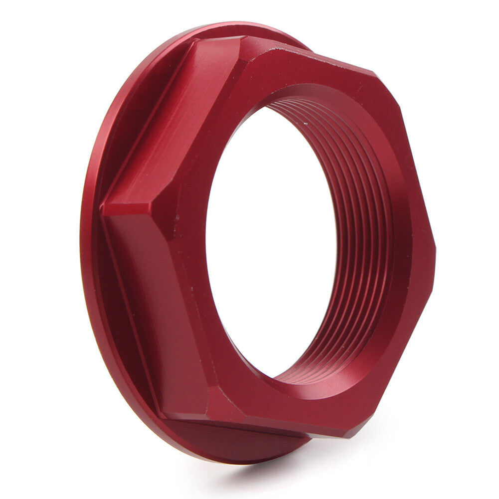Red Motorcycle Universal Triple Tree Stem Yoke Center Hole Nut CNC Q