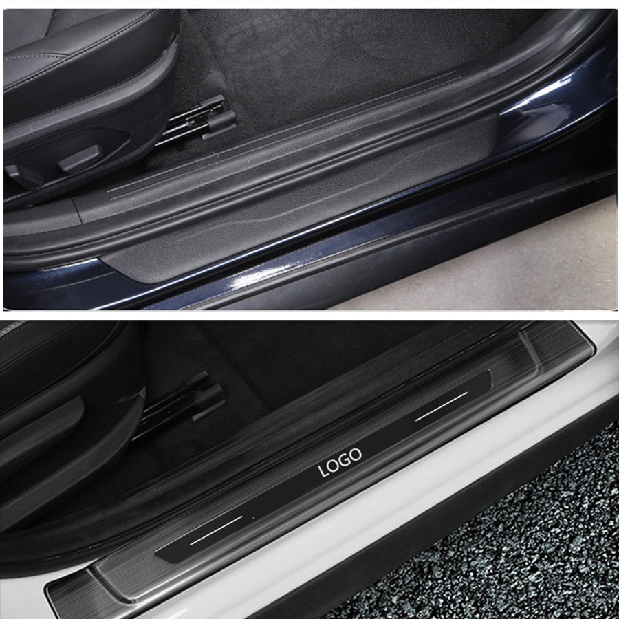 4x for Hyundai Sonata 2020-2023 Black titanium Side Door Sill Scuff Plate Cover