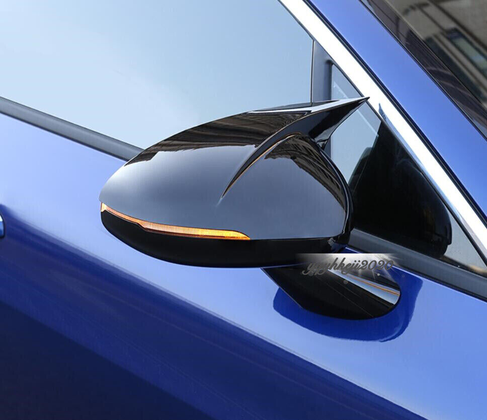 for KIA K5 Sedan 2021 2022 2023 Gloss Black Car Side Rearview Mirror Cover Trim