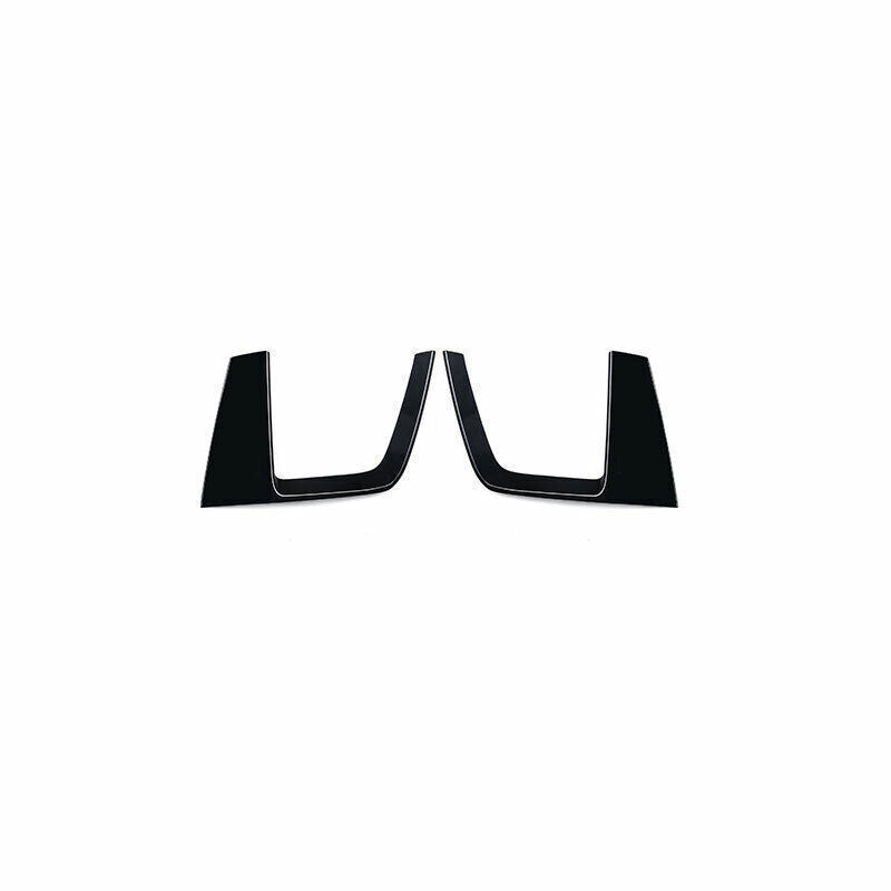 for Audi A4 A5 B9 2019-20 ABS Black Front bumper Fog Light Lamp Cover trim 2PCS