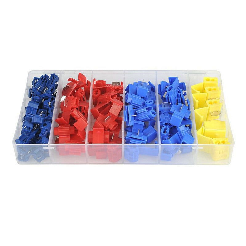 65pcs Car Electric Wire Cable Connectors Clip Quick Snap Splice Terminals Crimp
