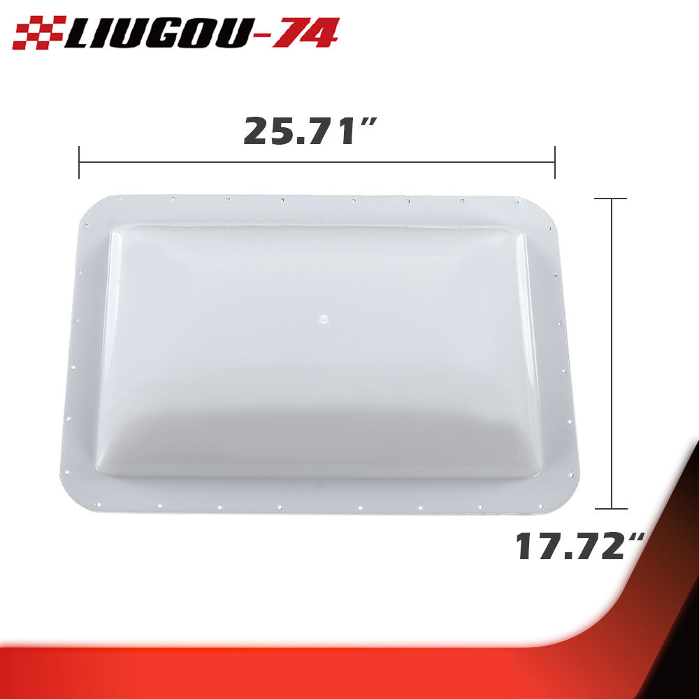 Brand New 14 X 22 Camping Skylight Food Truck Skylight RV Skylight Cover White 1 pc - v
