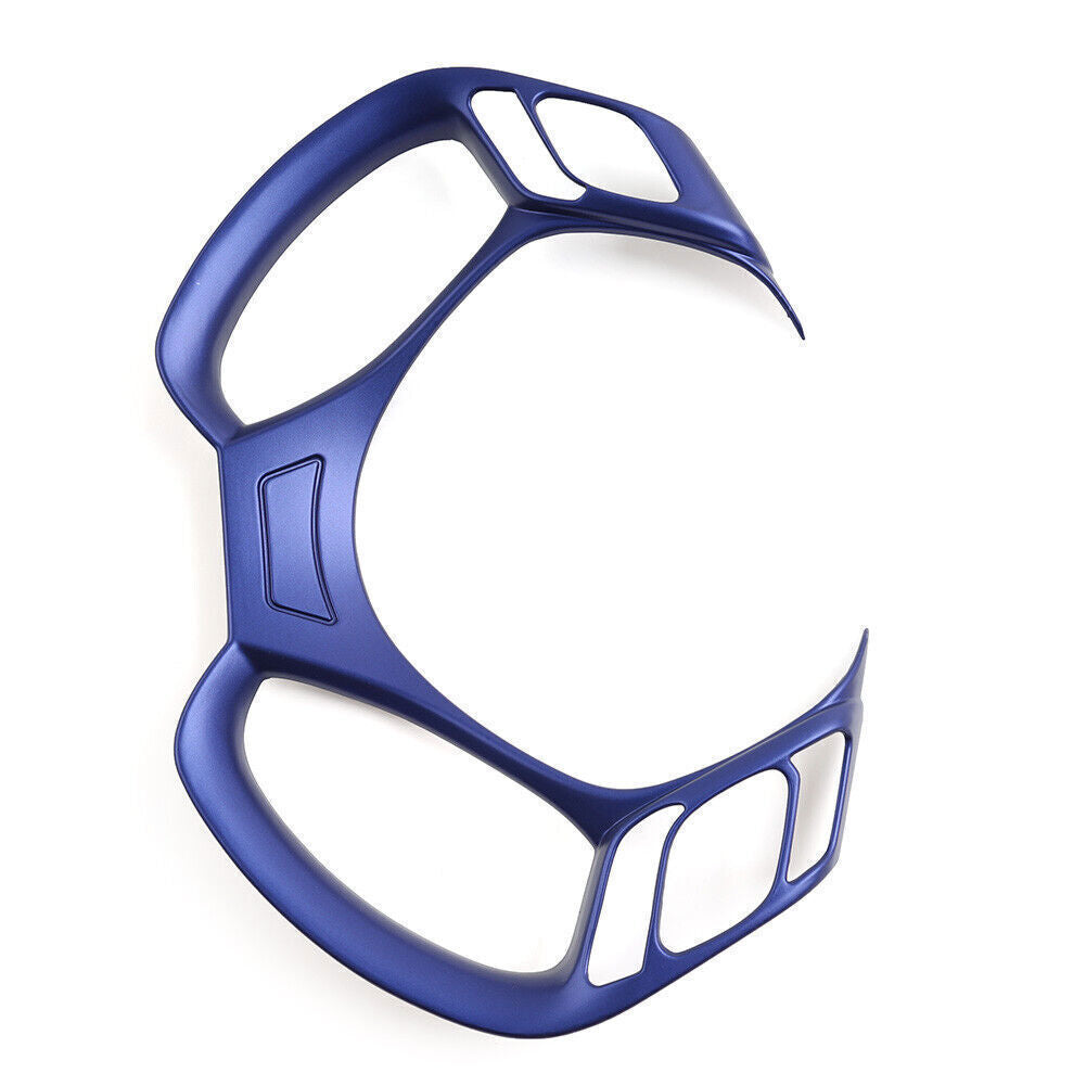1X Steering Wheel Button Frame Decorative Cover Trim for Toyota C-HR 18-22 Blue