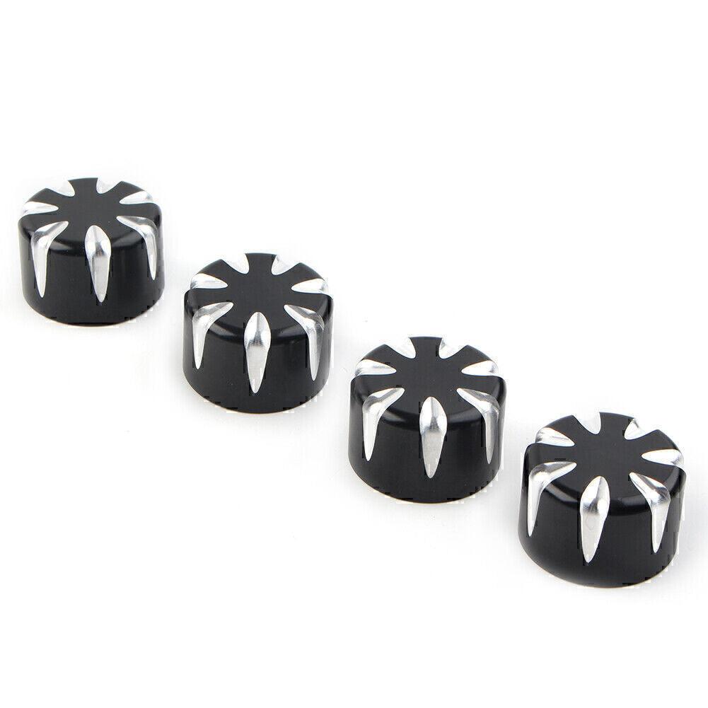 4pcs Motorcycle Engine Screw Topper Cover Head Bolt Caps for Harley 883 Black po Q