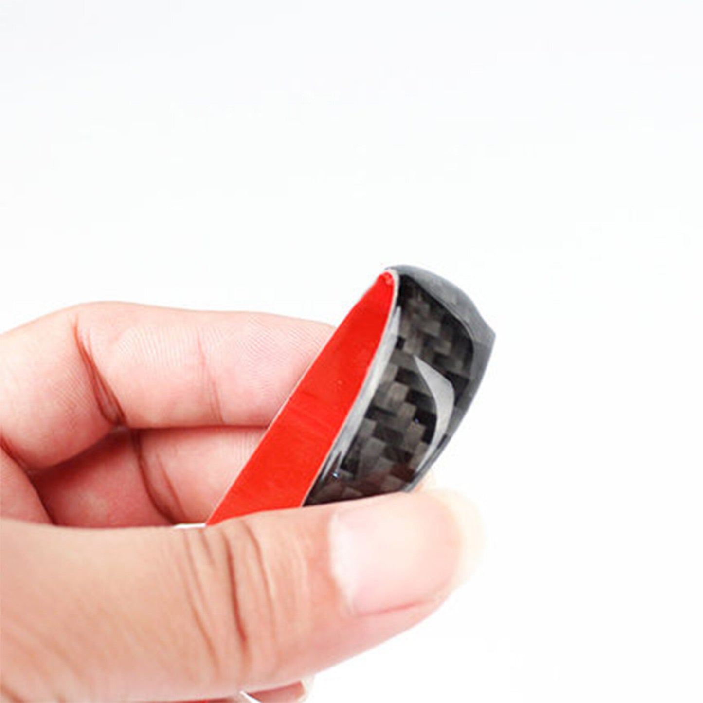 4Pack Car Rearview Mirror Edge Protector Carbon Fiber Anti-Scratch Guard Strips