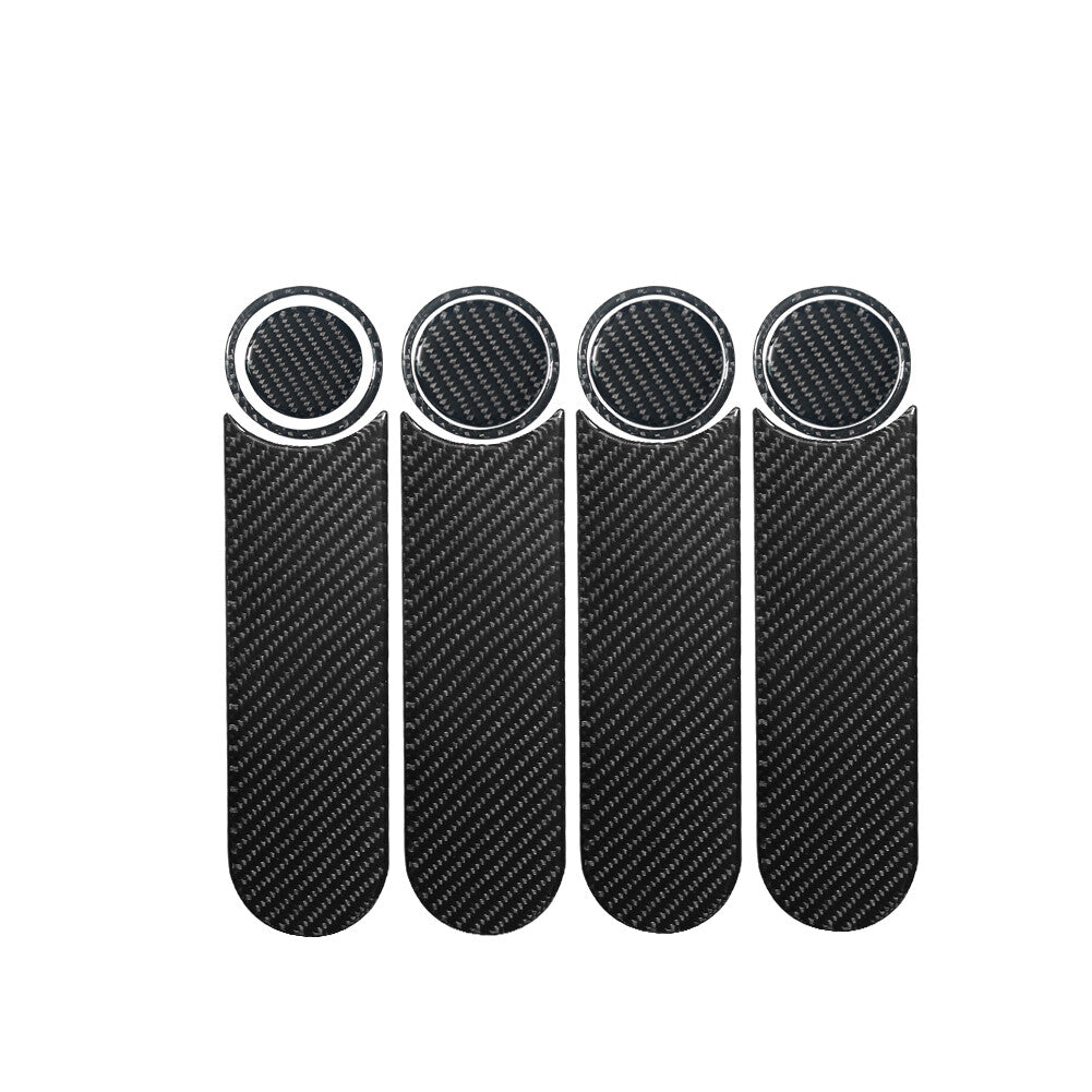 5Pcs Carbon Fiber Interior Glove Box Kit Cover Trim For Tacoma 2016-2021 v