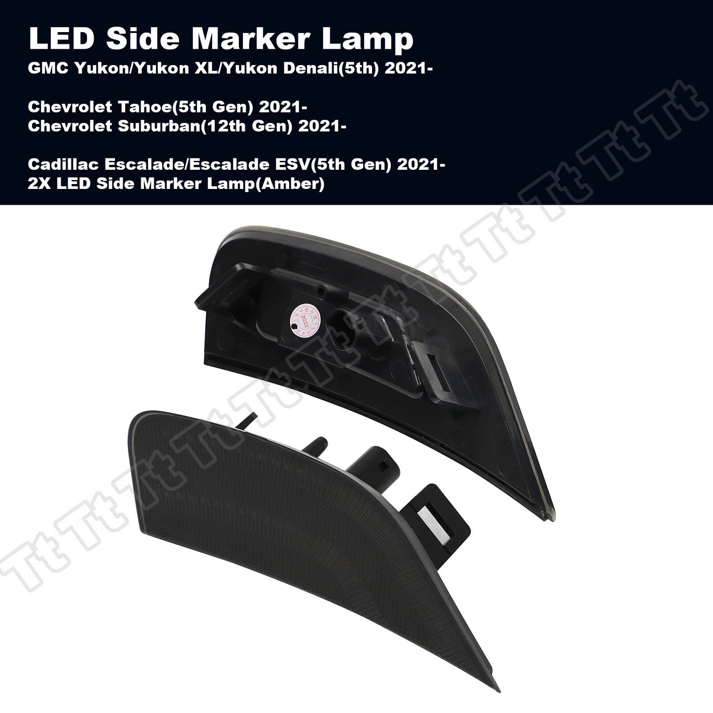 For 2021 - 2023 for Cadillac for Escalade for Suburban for GMC for Yukon Front Side Marker Lights - v
