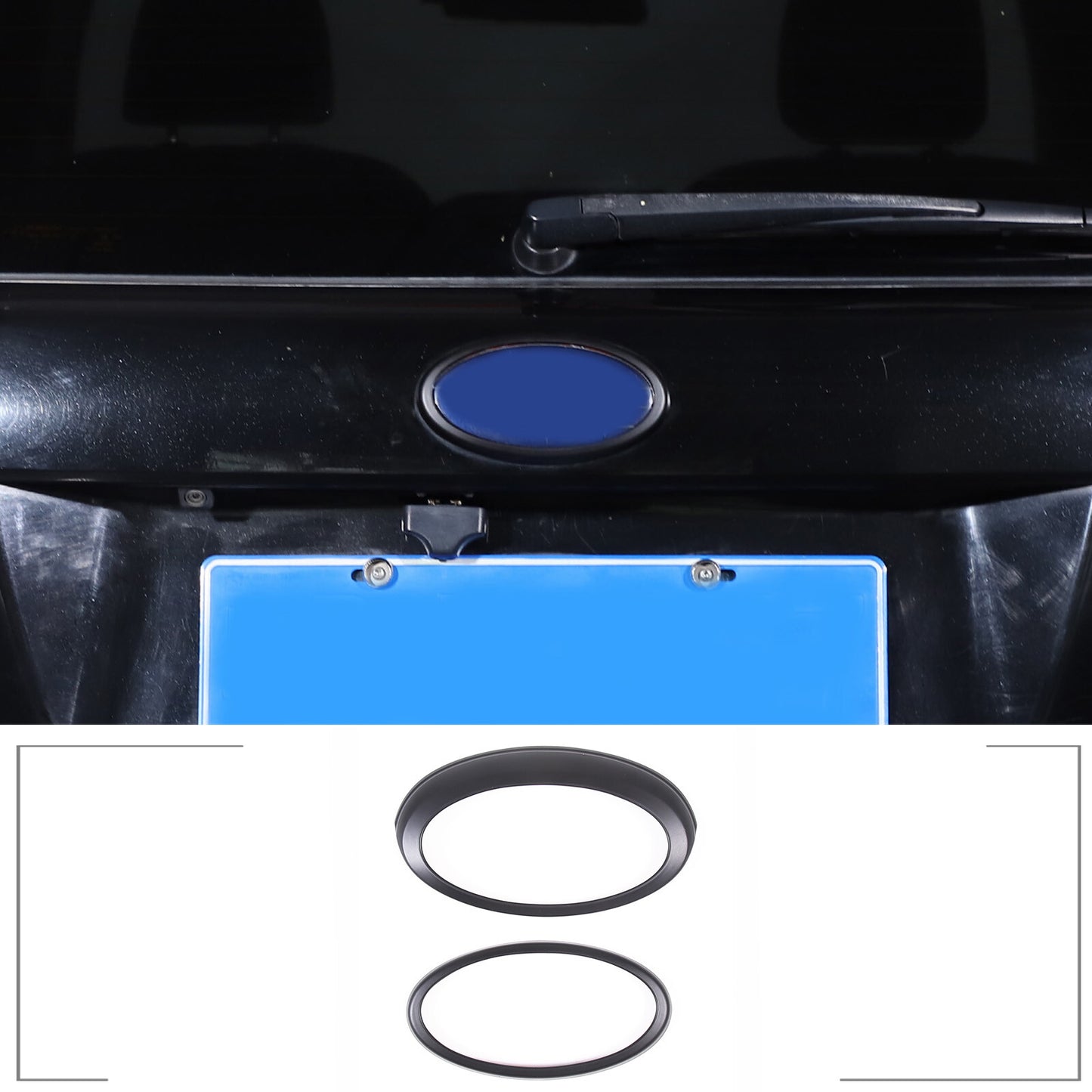 Sleek black rear mirror side triangular boiler trim panels for Toyota Supra 19-22