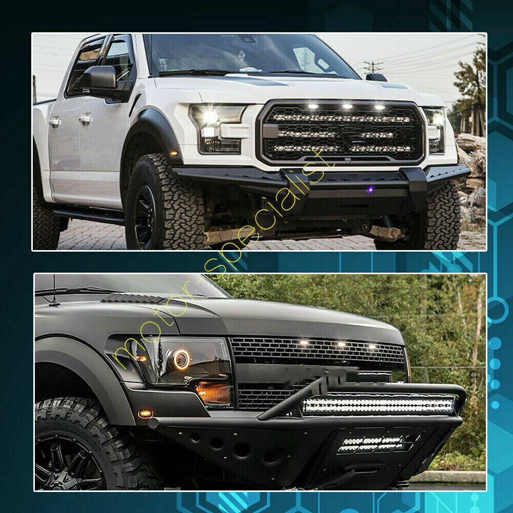 for Ford 2010-2014 Front Grille White LED Light Style DRL Lamp