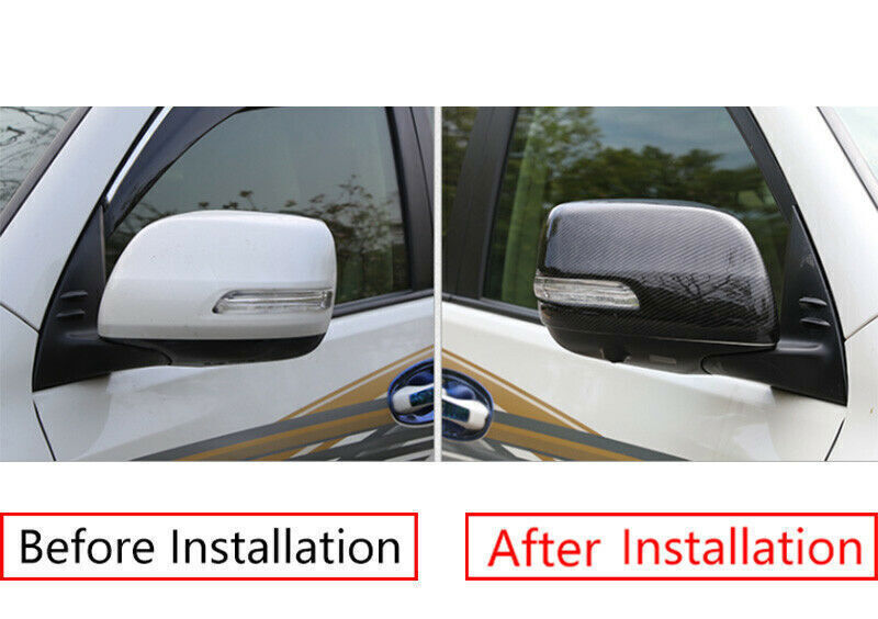 For RAV4 2019-2024 Black Door BC Pillar Post Mirror Plate Molding Trim10 v
