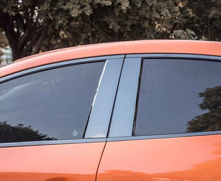 for Mazda 3 Axela 2019-23 Black Steel Window Center Bc Pillar Post Cover Trim 8X