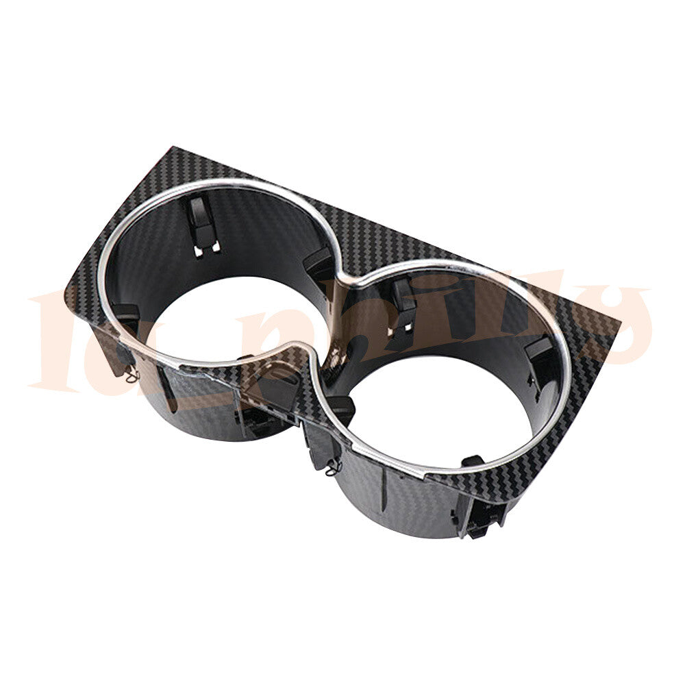 Front Center Console Cup Holder Fits 18-20 for Benz S Class W222 Fiber Carbon Q