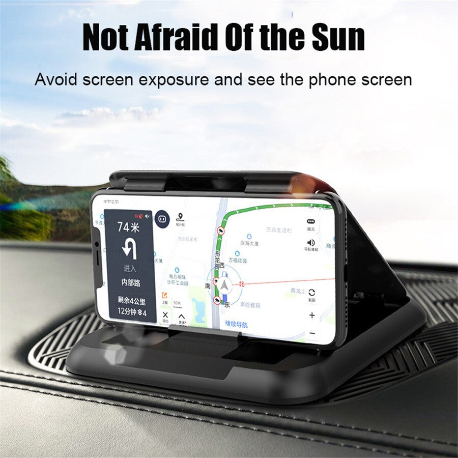 Car Mobile Phone Holder Dashboard Mount Stand Cradle for 3-7in Cell Phone GPS
