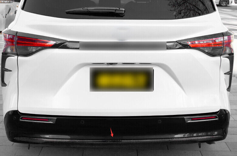 for Toyota for Sienna 2021-2024 ABS Carbon Fiber Rear Bumper Protector Strip Trim 3X
