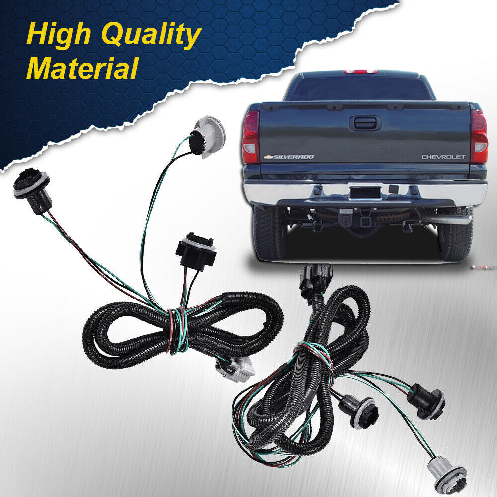 2003-2007 OE Replacement Tail Light Wiring Harness Pair Set Suitable for Silverado- v