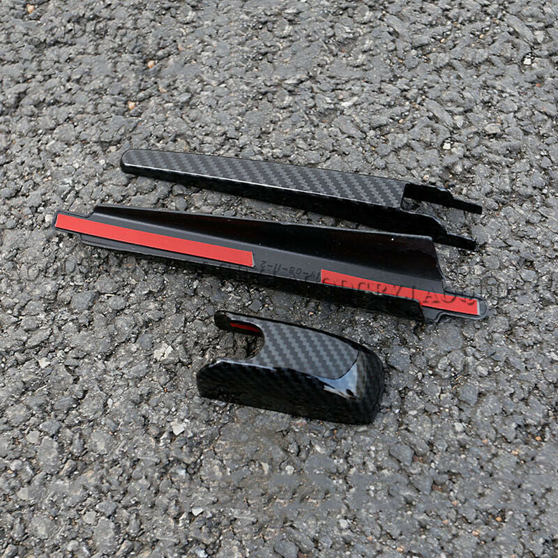 for Toyota RAV4 2019-2023 Carbon Fiber Rear Window Rain Wipers Cover Trim Decor