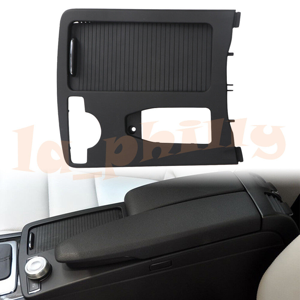 Black Center Console Cup Holder Trim Cover for Mercedes-Benz W205 W204