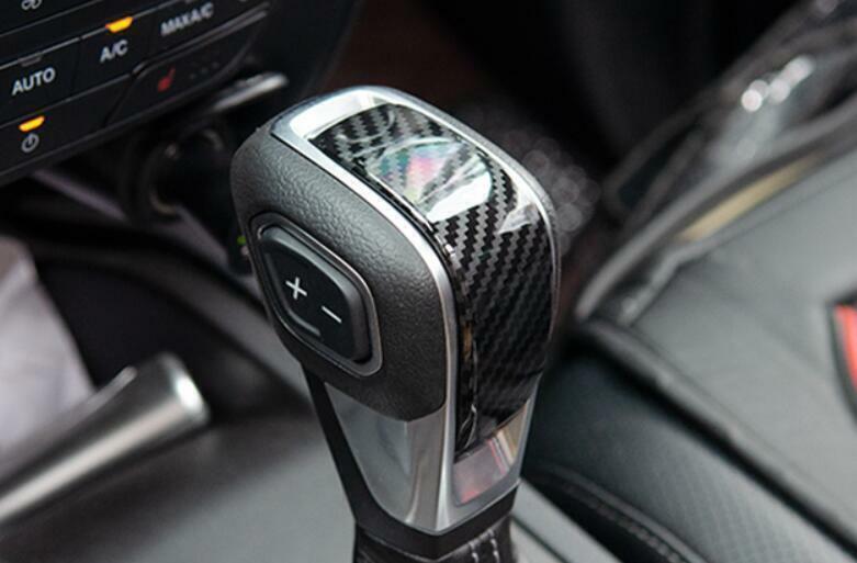Fit for Ford Ranger 2019-2021 Carbon Fiber Gear Shift Knob Shifter Lever Trim 1