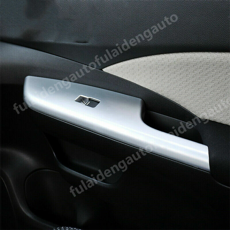 4P for Honda CRV CR-V 2012-2016 Silver Car Window Lifte Panel Switch Cover Trim