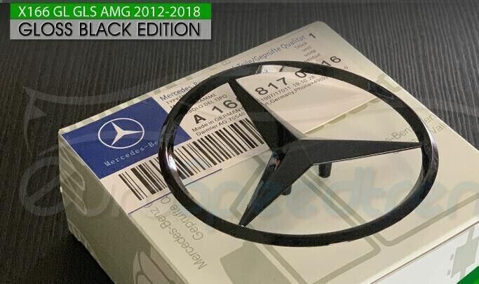 Suitable for GL GLS Gloss Black Star Badge X166 AMG Rear Trunk Badge OE GLS 63