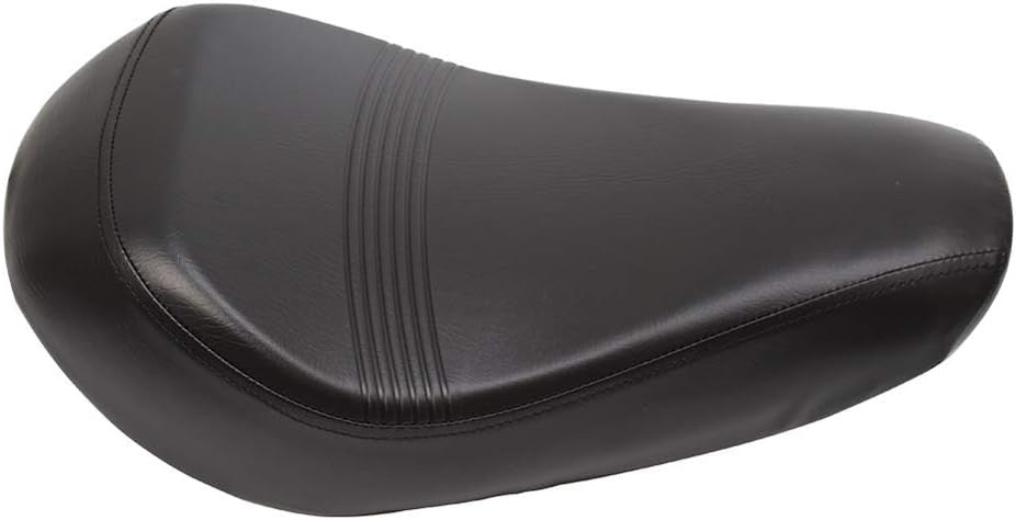 Motorcycle Black Driver Leather Pillow Solo for Seat Cushion for Harley Sportster