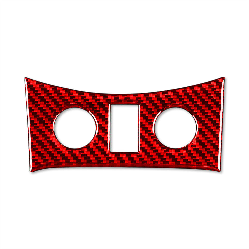 Red Carbon Fiber Interior for Seat Heated Button Trim for Infiniti G37 Sedan 2010-13