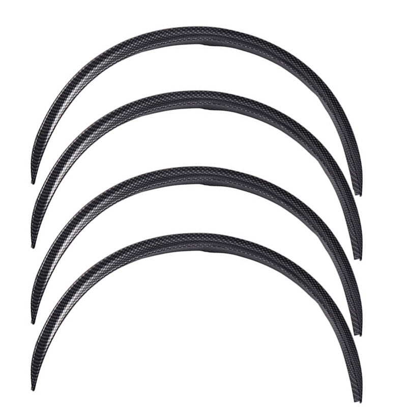 4PCS 28.7 Fender Flare Car Wheel Arch Eyebrow Protecter Antiscratch Trim Set v