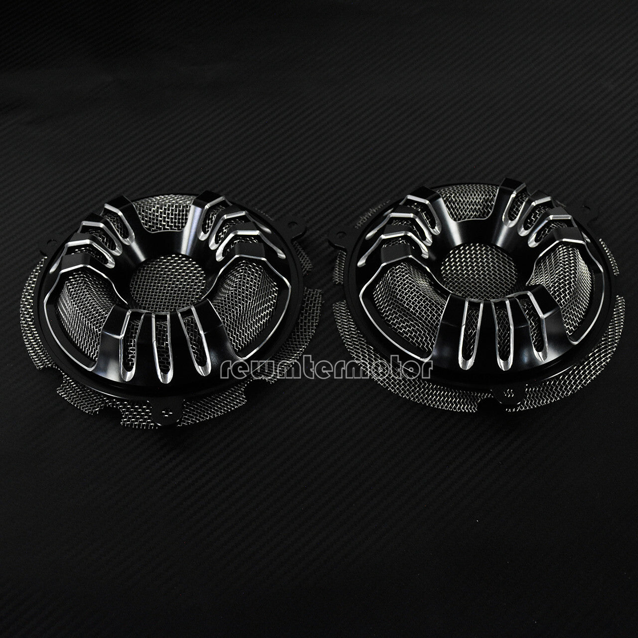 Front Speaker Grill Masks Cover Fit for Harley Touring FLHTKL CVO FLHX 2014-2019 Q