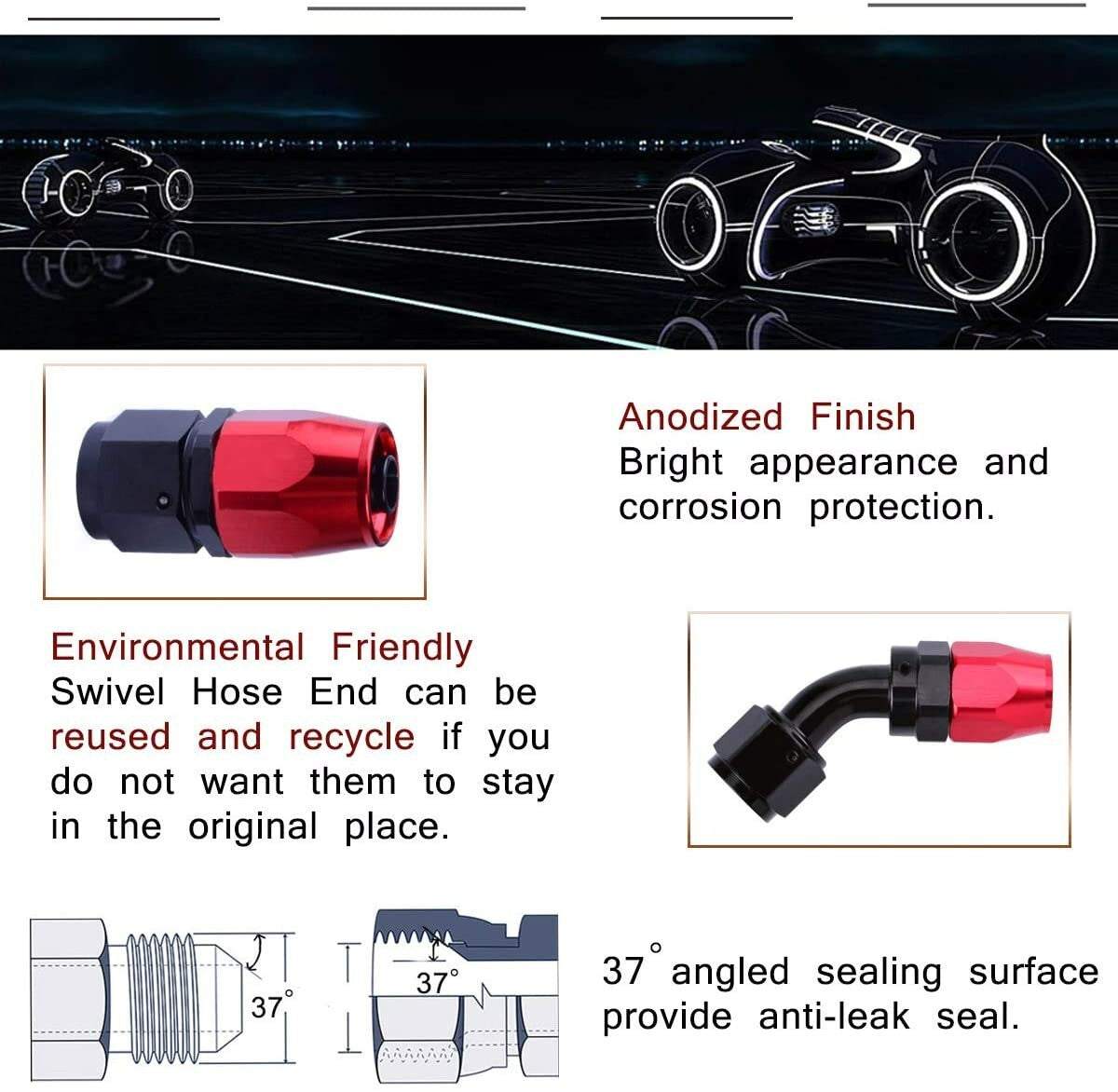 4AN fuel line nylon stainless steel braided fuel hose oil/gas/air hose CPE fuel