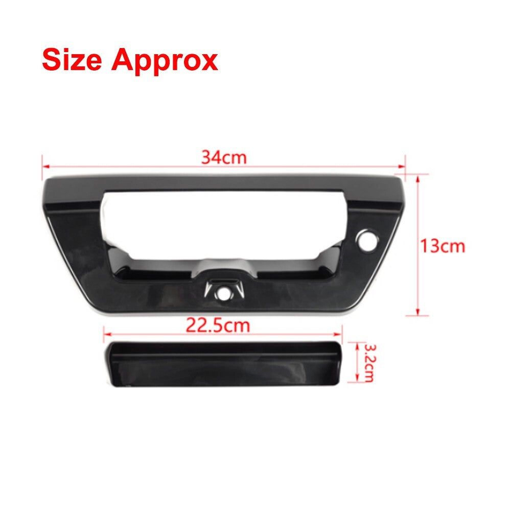 2PCS Black Tailgate Door Handle Cover Trim Decor Bezel for Ford F150 2015-2020