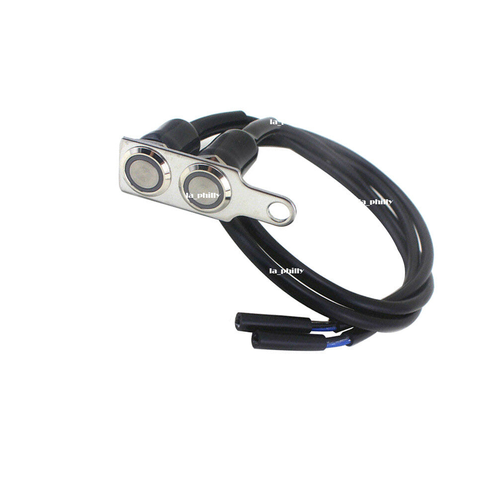 Universal CNC Blue LED Motorcycle Handlebar Switch Manual-return Reset Button Q