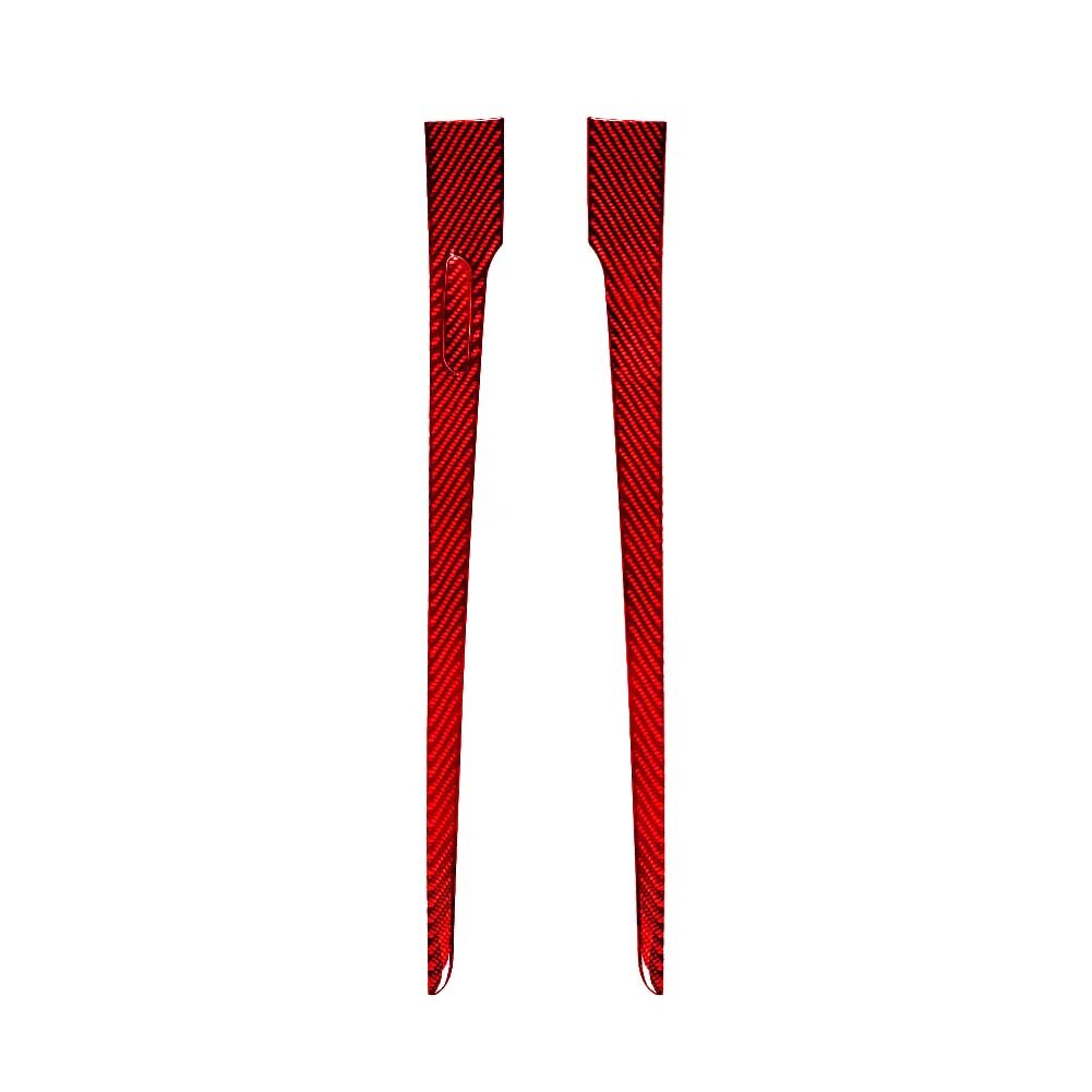 2Pcs Red Carbon Fiber Loudspeaker Cover For Lancer 2008-2015 Type A v
