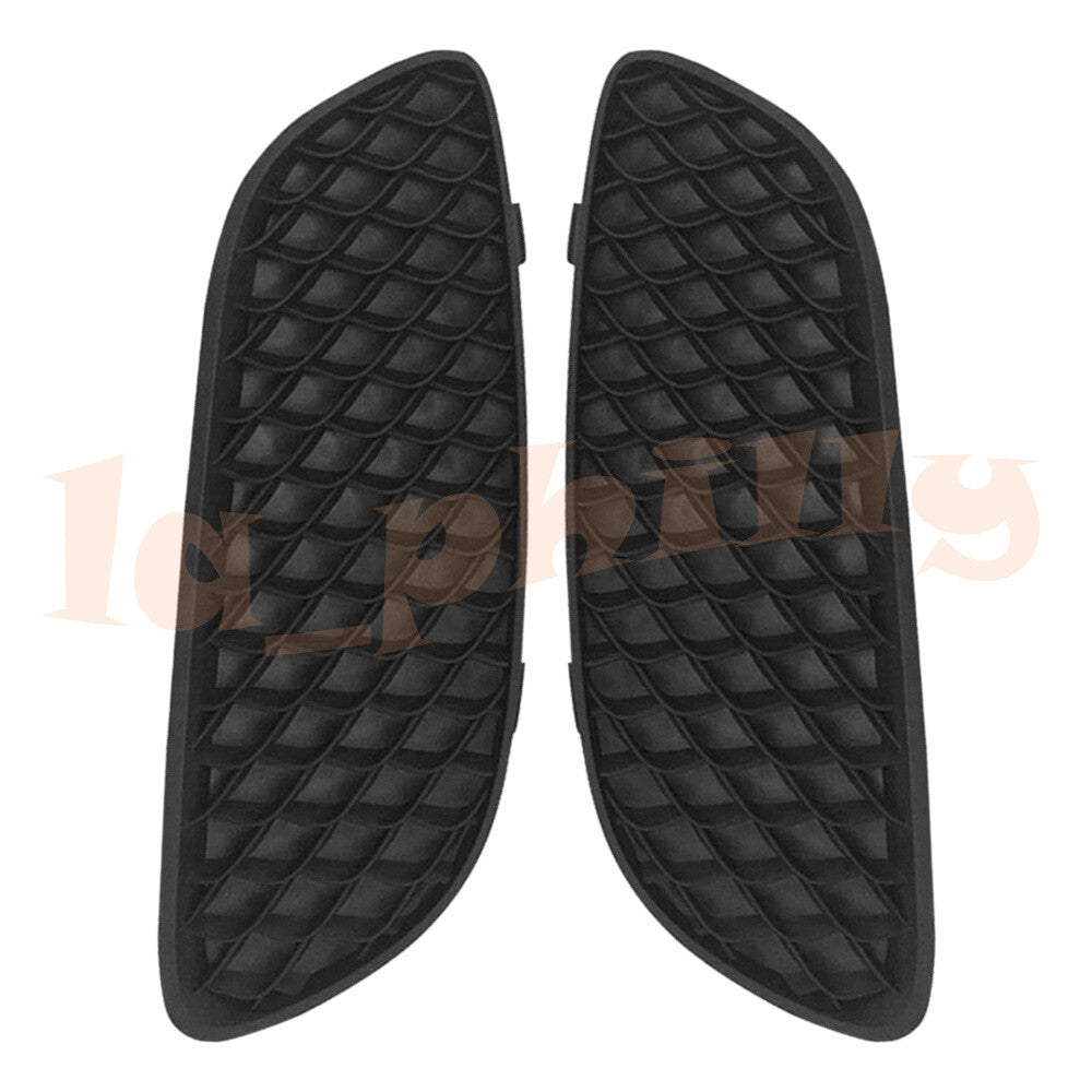 Pair Front Fog Light Cover LHRH Black fits 2015-2018 for Mercedes-Benz A-Class W176
