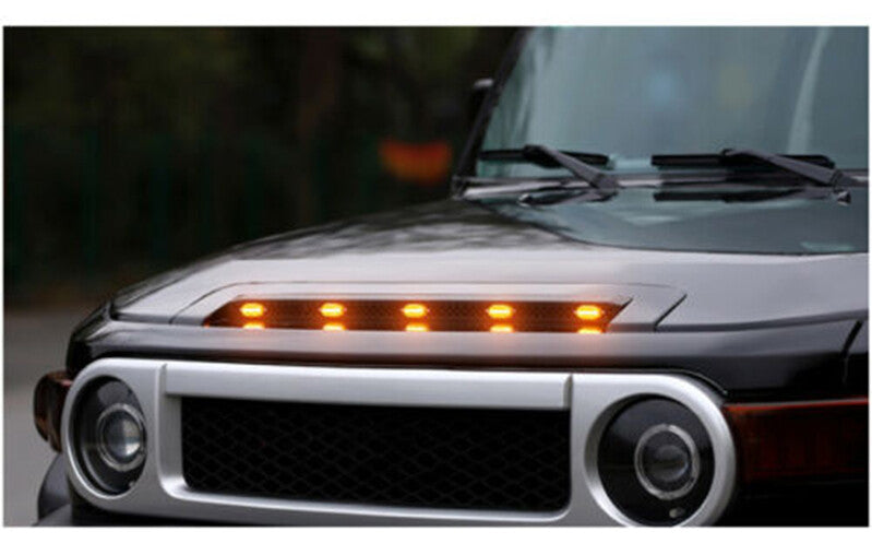 for Toyota FJ Cruiser 2007-2014 LED Vehicles Bonnet Hood Light Bars Decor 5LED