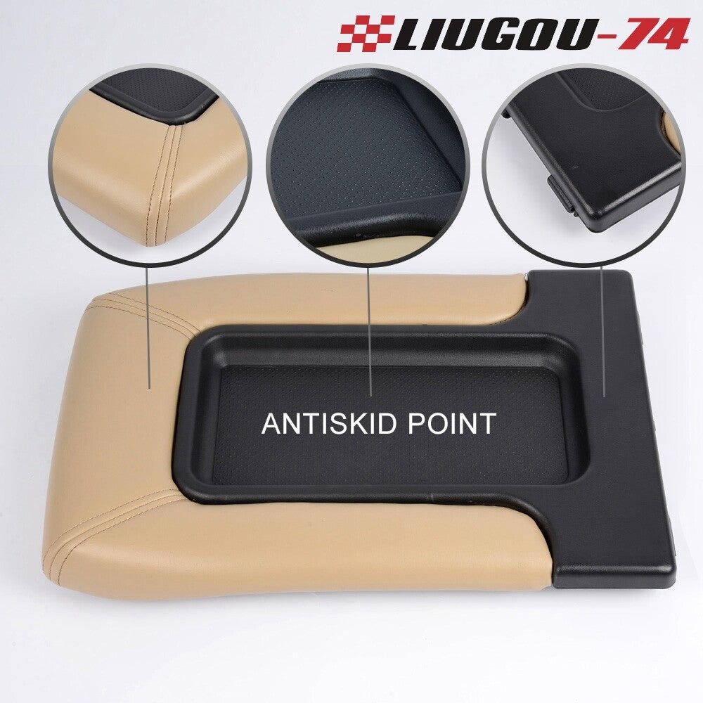 Center Console Cover Repair Kit Beige Fits 1999 - 2007 for Silverado for GMC Pickup - v