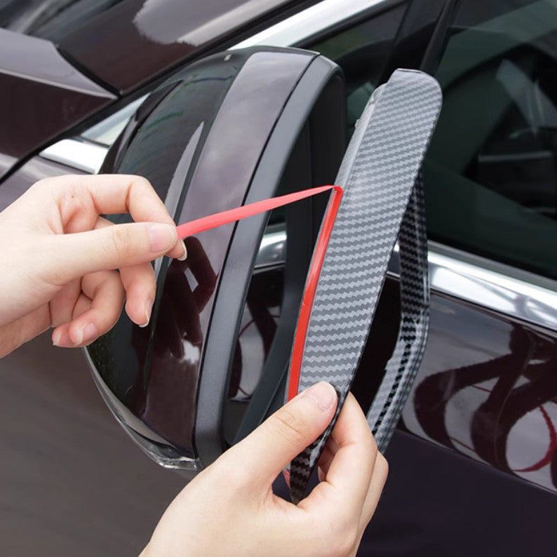 For Altima 2019-2024 Carbon Fiber Rearview Mirror Rain Eyebrow v