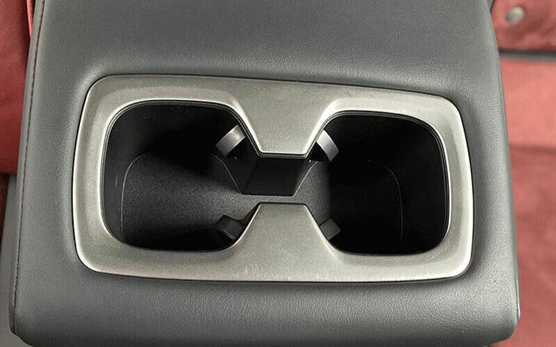 Matte Black Central Console Storage Box Trim for Jaguar F-PACE 2021-2022 1PCS v