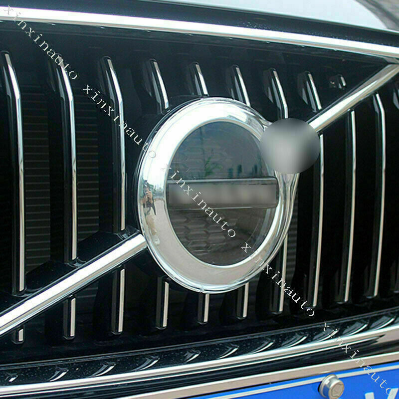 for Volvo S60 2019-2023 Front Bumper Grille Molding Trim Badge Cover Transparent
