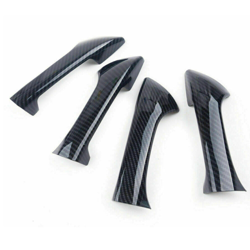 Carbon Fiber Style Door Handle Covers Trims Fit For 2008-2012 for Honda Accord Coupe