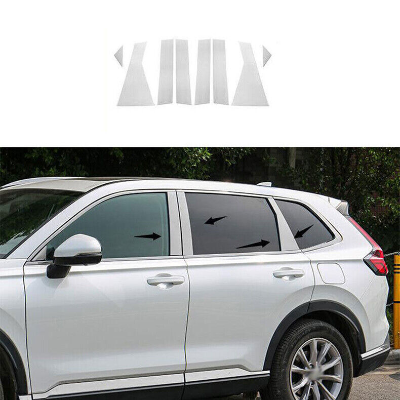 Chrome Pillar Posts for Honda CR-V 2024 8PCS Set Door Trim Mirror Cover Kit B n