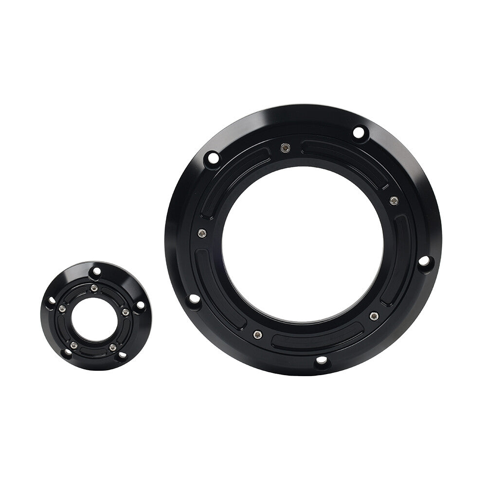 Black Derby Timing Timer Cover for Harley Touring Softail Fat Boy Night Train
