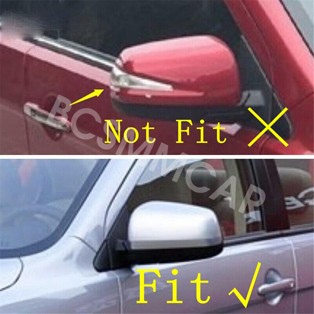 Fit For 2008-2012 for Mitsubishi Lancer Carbon Fiber Look Side Mirror Cover Trim